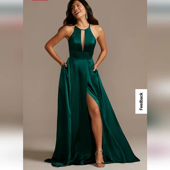David's Bridal | Dresses | Davids Bridal 22 Emerald Formal Dress | Poshmark